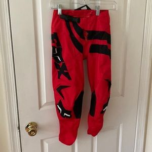 FOX Racing Pants 180 Motocross Red and Black Size 8